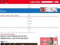 Bild zum Artikel: Nach erster Saisonniederlage - „Sprachlose“ Bayern-Fans nach Blamage: „Einfach nur peinlich“