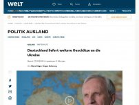 Bild zum Artikel: Deutschland liefert weitere Geschütze an die Ukraine