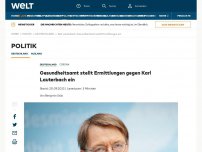 Bild zum Artikel: Gesundheitsamt stellt Ermittlungen gegen Karl Lauterbach ein