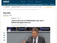 Bild zum Artikel: „Sind wir denn hier im Fußballstadion oder was?“ – Habeck teilt gegen Union aus