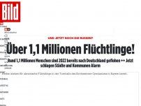 Bild zum Artikel: Und jetzt noch die Russen? - Über 1,1 Millionen Flüchtlinge!