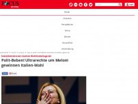 Bild zum Artikel: Erste Prognose ist da - Giorgia Melonis Rechtsbündnis gewinnt Parlamentswahl in Italien