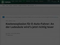 Bild zum Artikel: Kostenexplosion für E-Auto-Fahrer: An der Ladesäule wird's jetzt richtig teuer