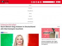 Bild zum Artikel: Gastbeitrag von Gabor Steingart - Nach Meloni-Sieg müssen in Deutschland alle Warnlampen leuchten