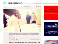 Bild zum Artikel: Rekord: Mehr als 530.000 Unterstützer für die Erhaltung des Bargeldes