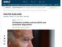 Bild zum Artikel: US-Präsident Joe Biden sucht bei Auftritt nach verstorbener Abgeordneter