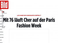 Bild zum Artikel: „Ich habe mich großartig gefühlt“ - Mit 76 läuft Cher auf der Paris Fashion Week