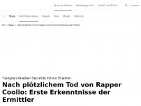 Bild zum Artikel: Rapper trauern um 'Gangsta's Paradise'<br>