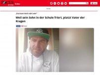 Bild zum Artikel: „Das kann doch nicht sein“: Weil sein Sohn in der Schule...