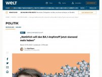 Bild zum Artikel: „Natürlich will den BA.1-Impfstoff jetzt niemand mehr haben“