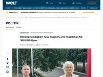 Bild zum Artikel: Ministerium bekam neue Teppiche und Teeküchen für 109.000 Euro