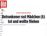 Bild zum Artikel: Vor den Augen der Mutter - Betrunkener rast Mädchen (6) tot – und wollte fliehen