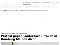 Bild zum Artikel: Ärzte protestieren gegen Karl Lauterbach<br>