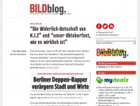 Bild zum Artikel: “Die Widerlich-Botschaft von K.I.Z” und “unser Oktoberfest, wie es wirklich ist”