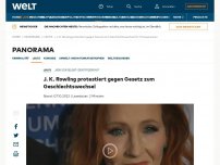 Bild zum Artikel: J. K. Rowling protestiert gegen Gesetz zum Geschlechtswechsel