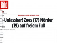 Bild zum Artikel: Weil das Verfahren zu lange dauerte - Zoes Killer wieder auf freiem Fuß