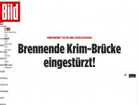 Bild zum Artikel: Putins Prestigeobjekt in Flammen - Die Krim-Brücke brennt!