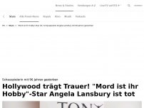 Bild zum Artikel: Trauer um 'Mord ist ihr Hobby'-Star<br>