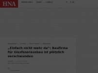 Bild zum Artikel: Niestetal und Nieste: Baufirma für Glasfaserausbau ist verschwunden