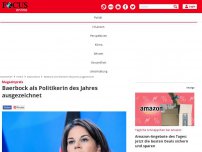 Bild zum Artikel: Magazinpreis: Baerbock als Politikerin des Jahres ausgezeichnet