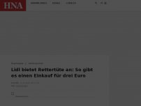 Bild zum Artikel: Lidl bietet Rettertüte an: So gibt es einen Einkauf für drei Euro