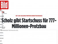 Bild zum Artikel: Mit 250-Quadratmeter-Dienstwohnung - Scholz gibt Startschuss für 777-Millionen-Protzbau