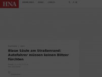 Bild zum Artikel: Blaue Säule am Straßenrand: Autofahrer müssen keinen Blitzer fürchten