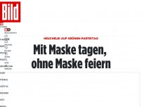 Bild zum Artikel: Heuchelei auf Grünen-Parteitag - Mit Maske tagen, ohne Maske feiern