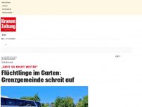 Bild zum Artikel: Flüchtlinge im Garten: Grenzgemeinde schreit auf