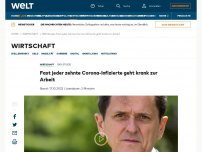 Bild zum Artikel: Fast jeder zehnte Corona-Infizierte geht krank zur Arbeit