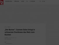 Bild zum Artikel: „Der Burner“: Carmen Geiss bringt in schwarzen Overknees das Netz zum Kochen