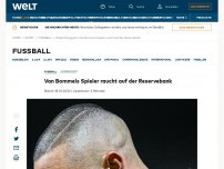 Bild zum Artikel: Van Bommels Spieler raucht auf der Reservebank