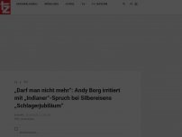 Bild zum Artikel: „Darf man nicht mehr“: Andy Borg irritiert mit „Indianer“-Spruch bei Silbereisens „Schlagerjubiläum“