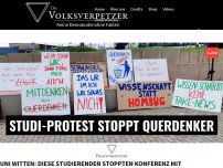 Bild zum Artikel: Uni Witten: Diese Studierenden stoppten Konferenz mit Querdenkern