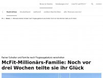 Bild zum Artikel: Noch vor drei Wochen zeigten sie ihr Glück<br>