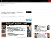 Bild zum Artikel: Aus dem witzigen Alltag: Wenn Leute herzlich lachen müssen