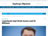 Bild zum Artikel: Lauterbachs Impf-Briefe kosten rund 50 Millionen