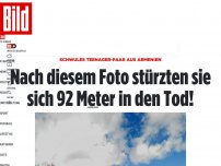 Bild zum Artikel: Schwules Teenager-Paar aus Armenien - Nach diesem Foto stürzten sie sich in den Tod!