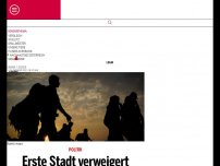 Bild zum Artikel: Erste Stadt verweigert Aufnahme weiterer Migranten