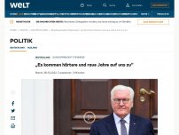 Bild zum Artikel: „Es kommen härtere und raue Jahre auf uns zu“