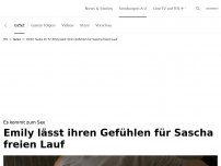 Bild zum Artikel: Emily lässt ihren Gefühlen freien Lauf<br>