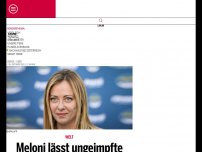 Bild zum Artikel: Meloni lässt ungeimpfte Ärzte wieder arbeiten