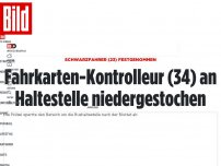 Bild zum Artikel: Schwarzfahrer (23) festgenommen - Fahrkarten-Kontrolleur an Haltestelle niedergestochen