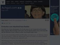 Bild zum Artikel: Zwitscher zum Abschied leise Saskia