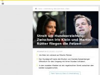 Bild zum Artikel: Streit um Hundeerziehung: Zwischen Iris Klein und Martin Rütter knallt es