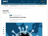 Bild zum Artikel: Übersterblichkeit mit Ansage