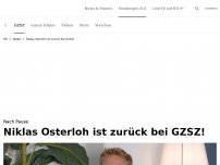 Bild zum Artikel: Niklas Osterloh ist zurück bei GZSZ<br>