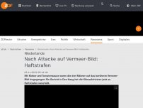 Bild zum Artikel: Nach Attacke auf Vermeer-Bild: Haftstrafen