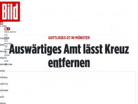 Bild zum Artikel: Gottloses G7 in Münster - Baerbock lässt Kreuz entfernen!