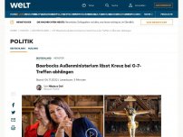 Bild zum Artikel: Baerbock lässt Kreuz bei Außenminister-Treffen abhängen